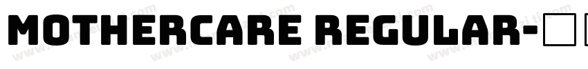 mothercare regular字体转换
